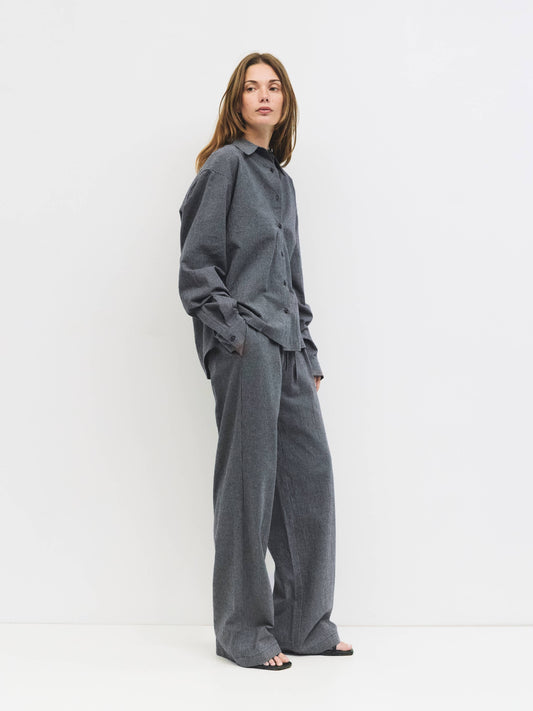 The Elena Striped Pleated Drawstring Pants