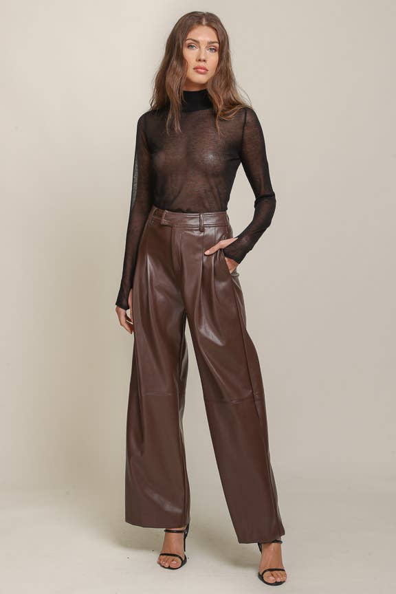 Madge Sheer Black Top