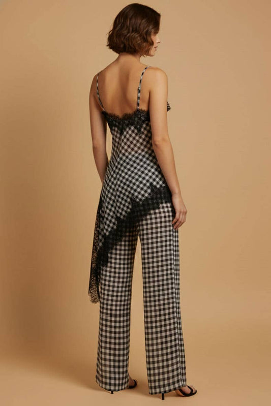 Gingham Lace Set