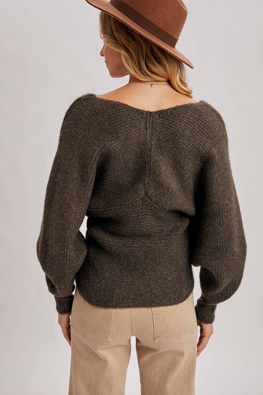 Roxy Crossover Knit Sweater