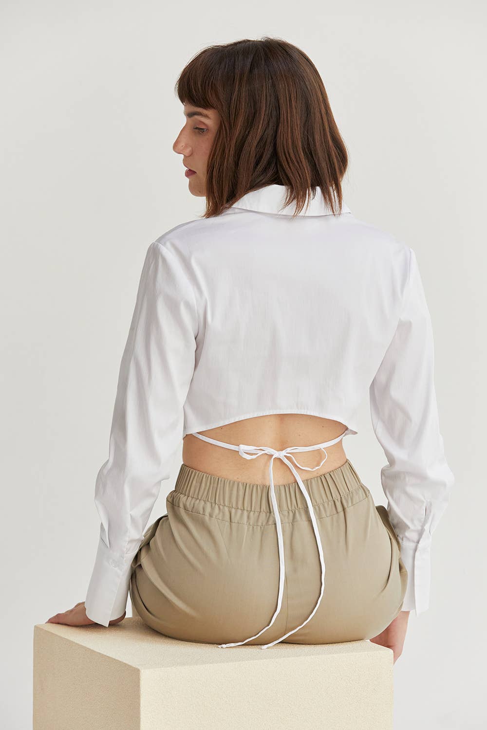 Reign Crop Button Up