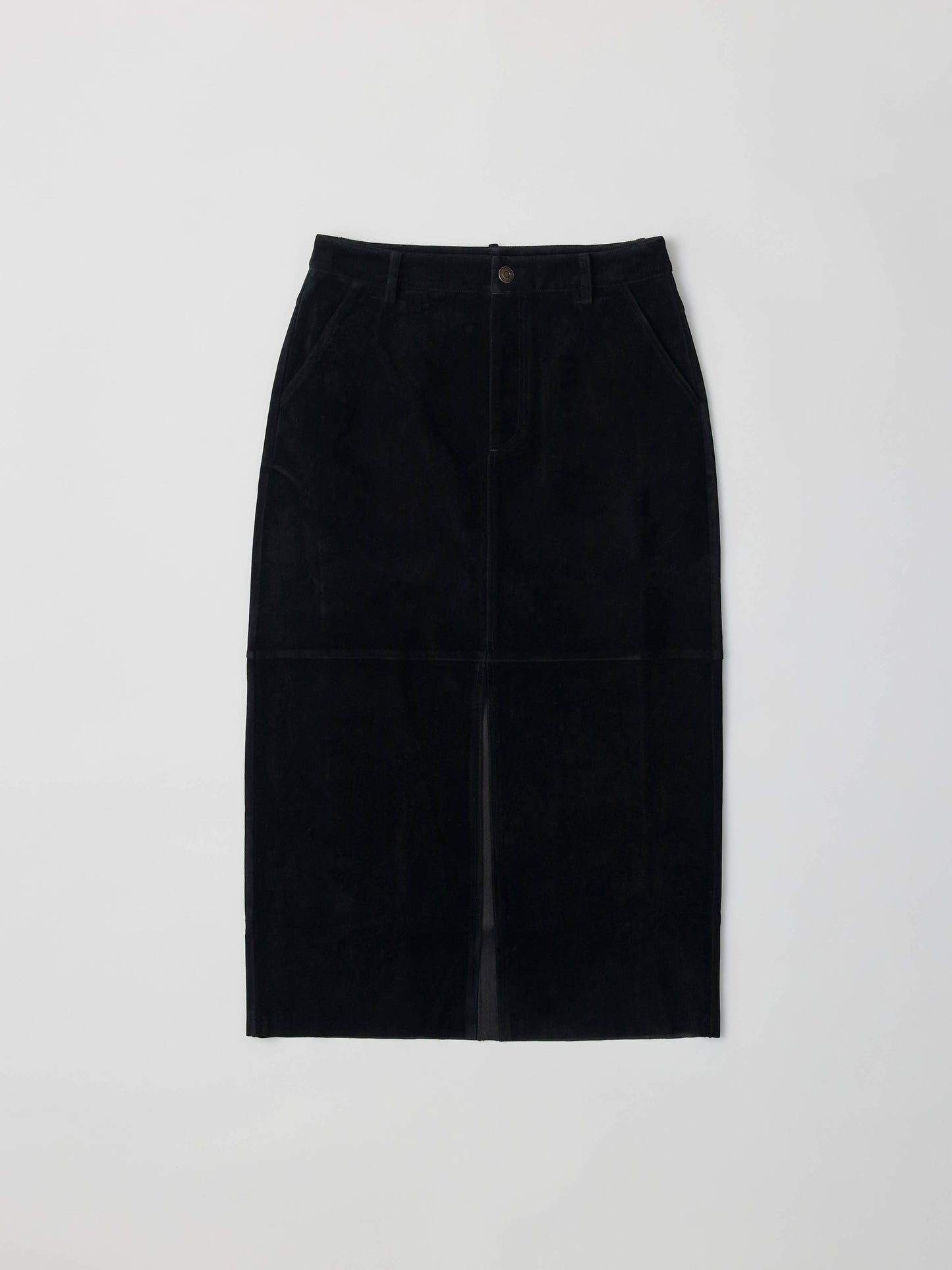 Brandy Faux Suede Midi Skirt