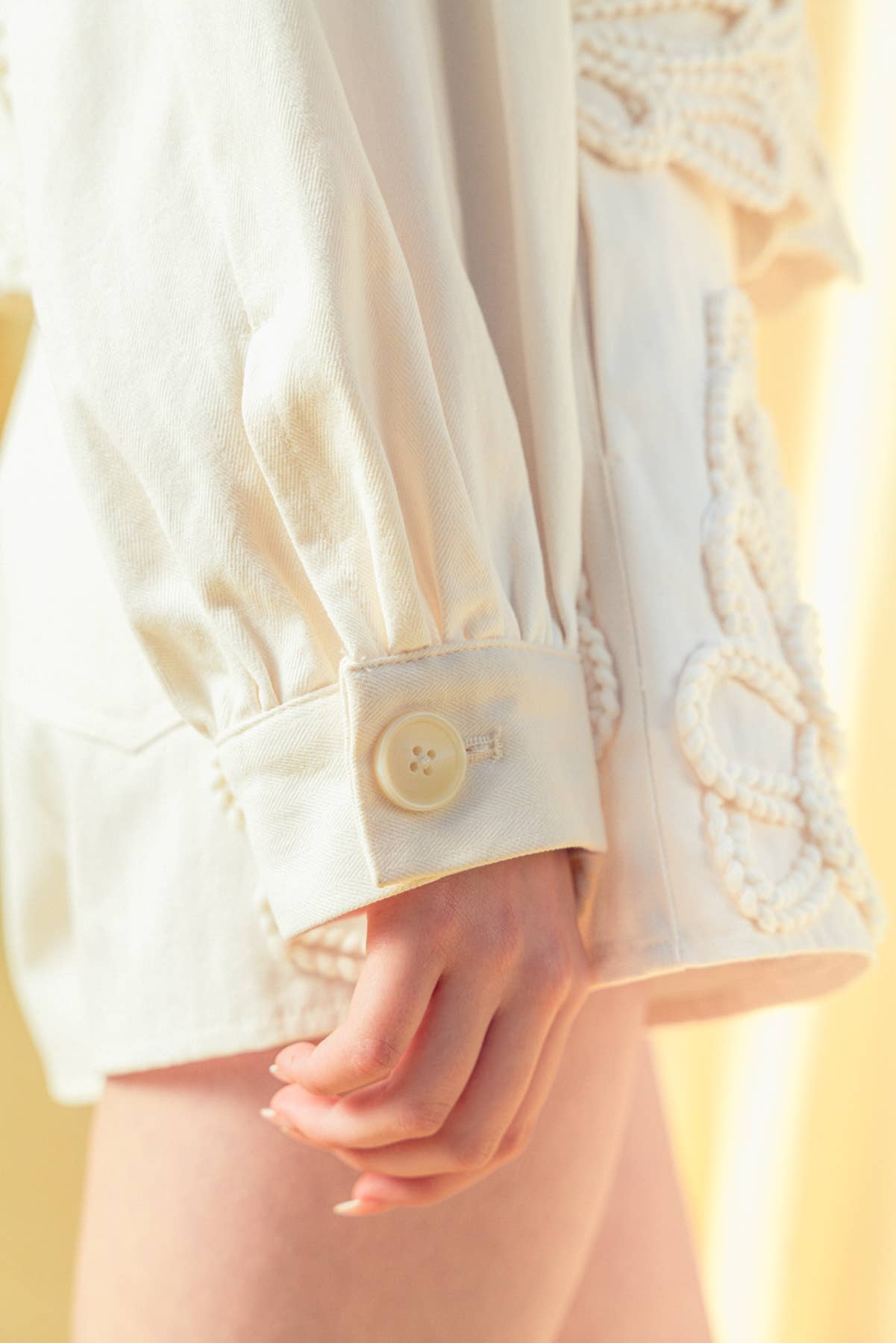 Francine Floral Button Top