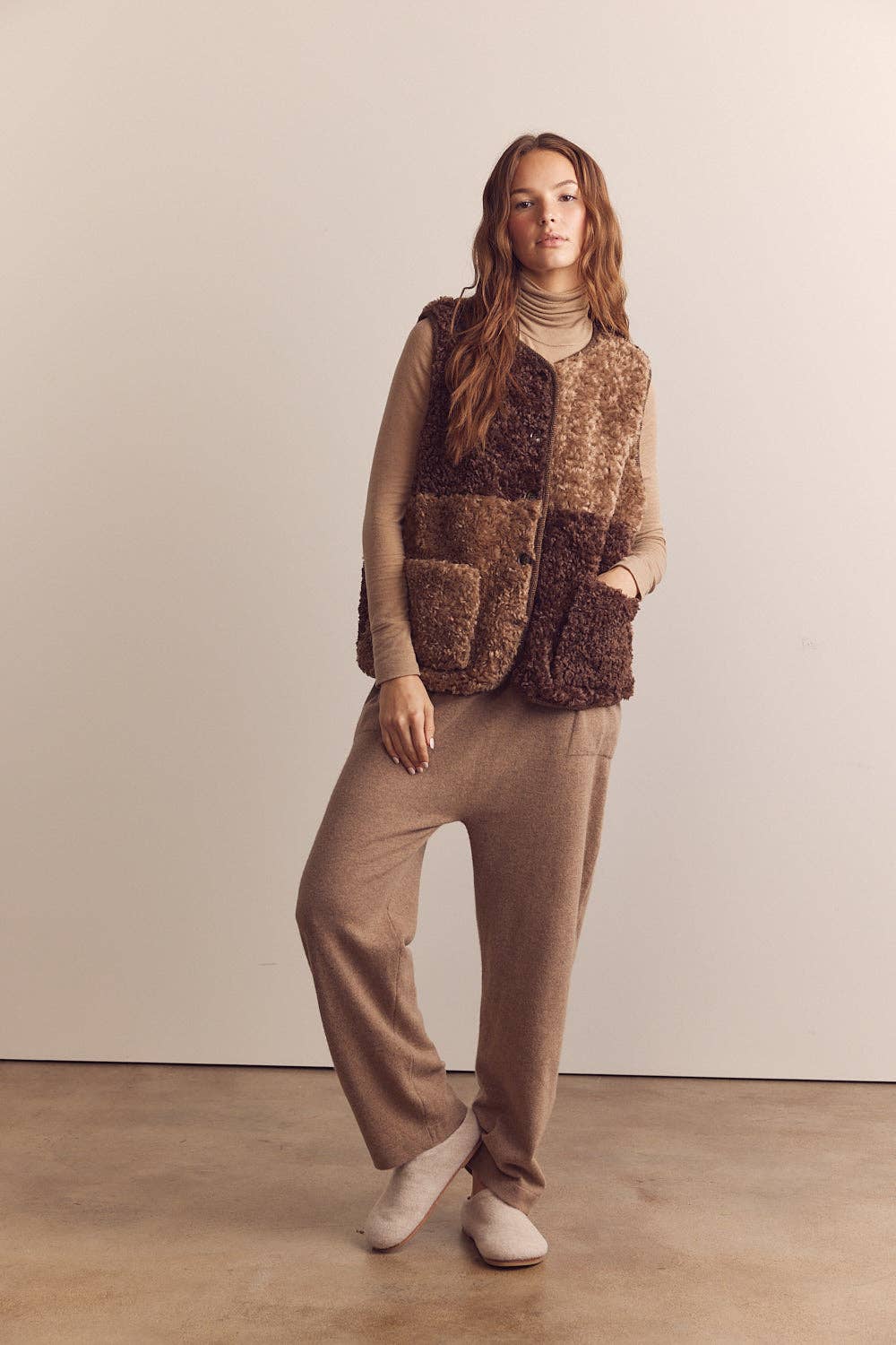 Nina Wool Blend Reversible Vest