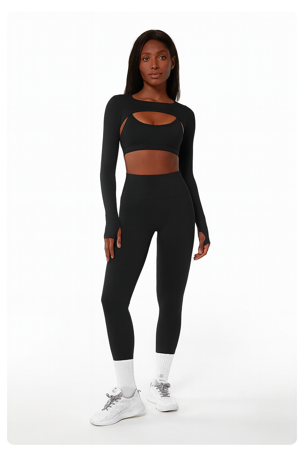 Veronica Sports Bra, Crop Top, and Legging 3 Piece Set