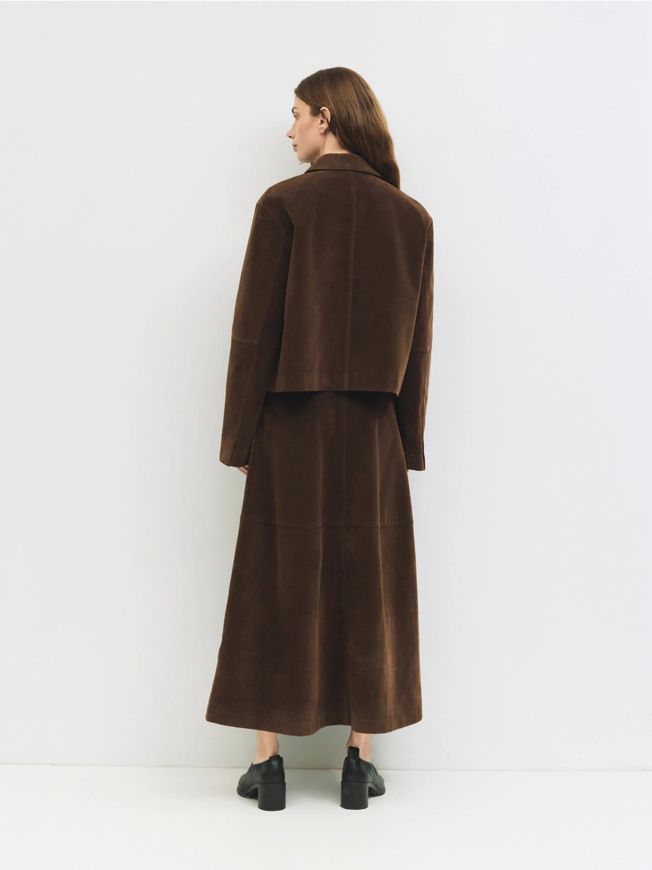 Eryn Suede Jacket (Brown)