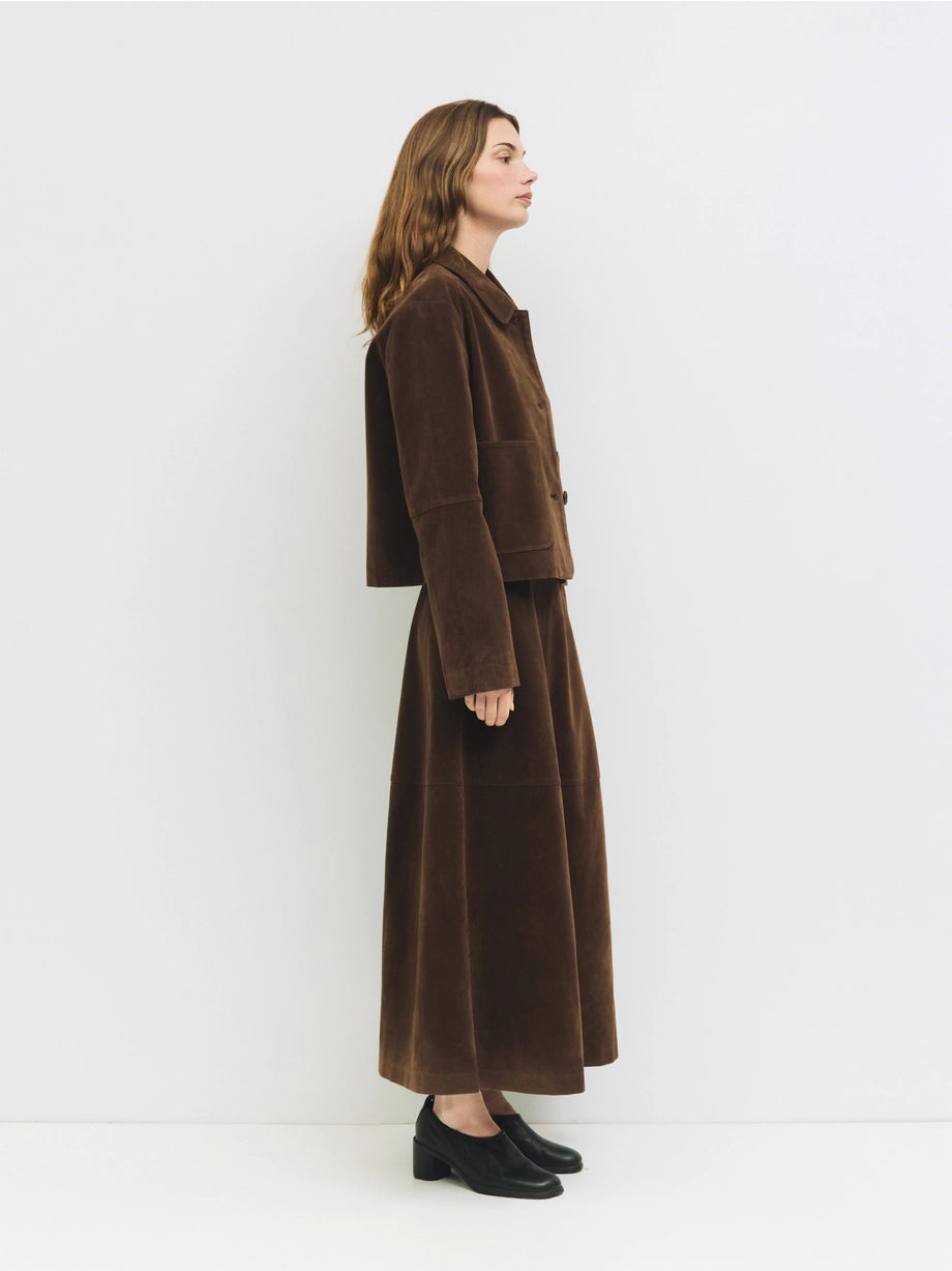 Eryn Suede Jacket (Brown)