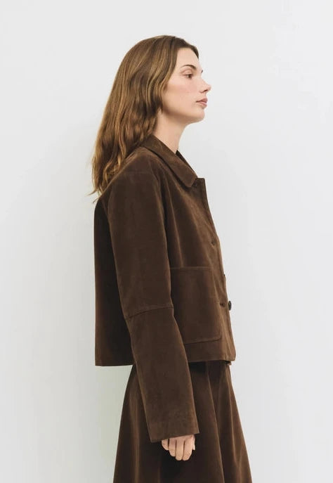 Eryn Suede Jacket (Brown)