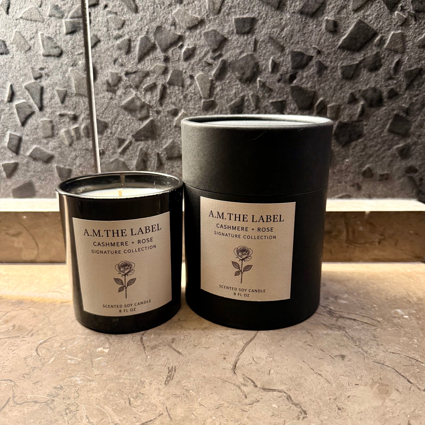 Cashmere + Rose Signature 8oz Soy Candle