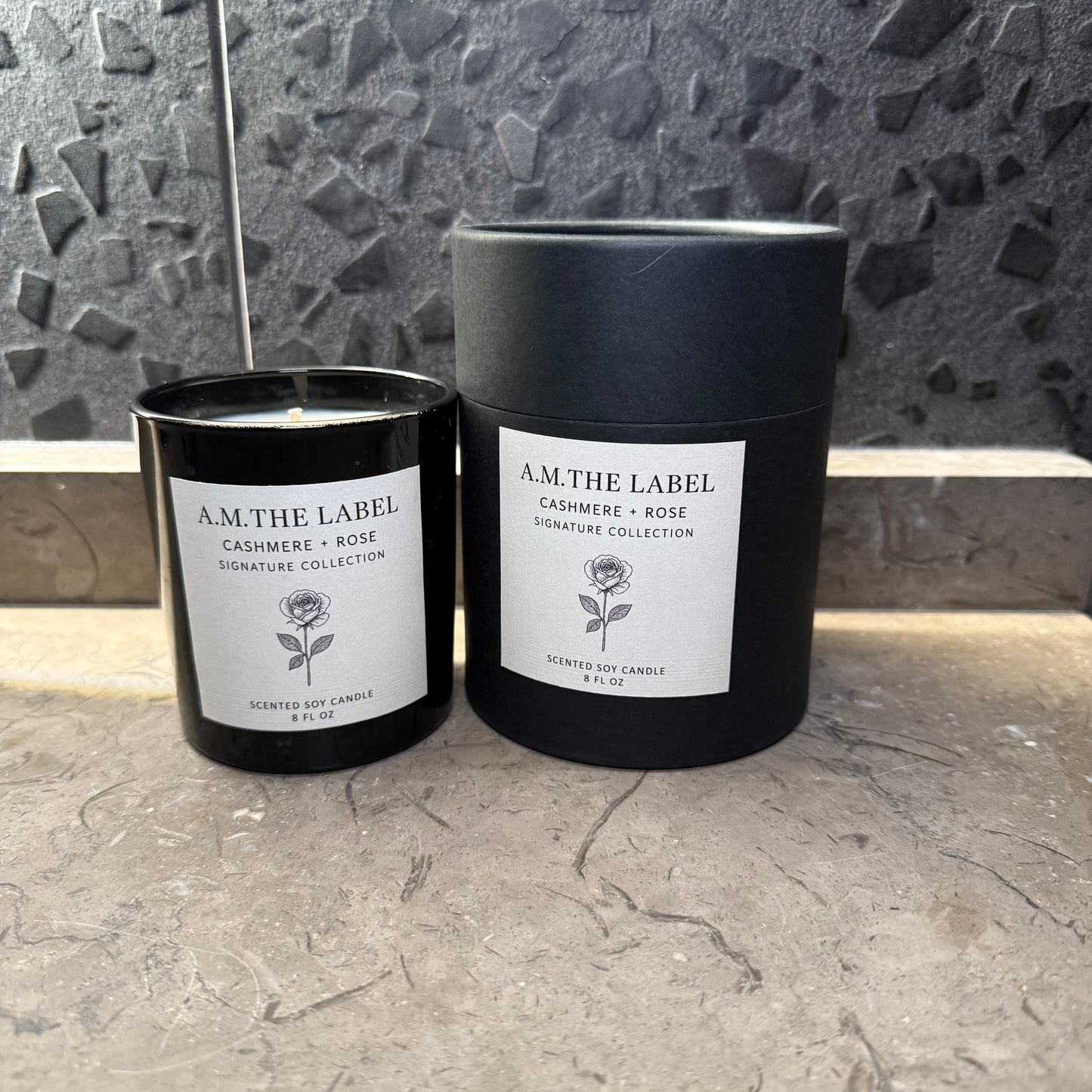 Cashmere + Rose Signature 8oz Soy Candle