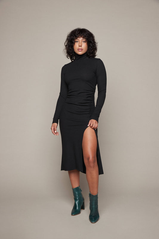 Jami High Slit Midi Dress