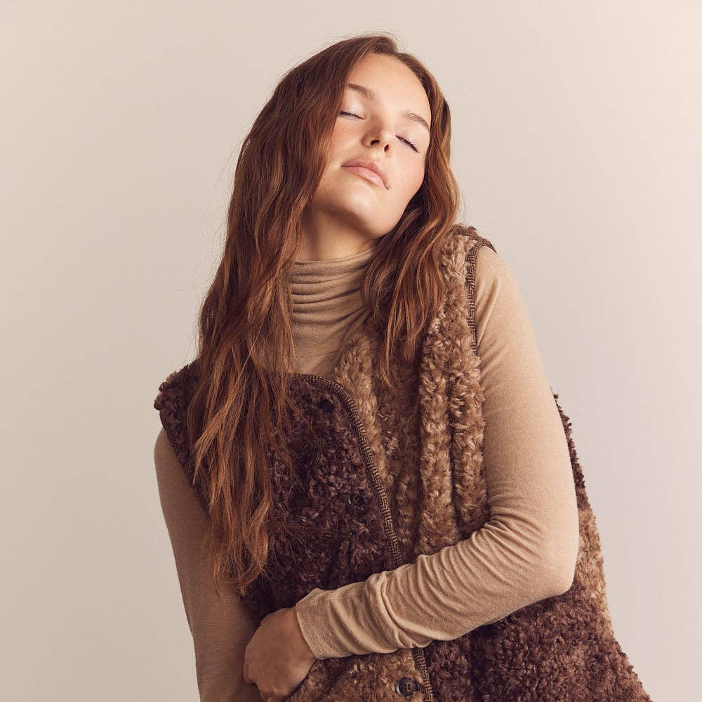 Nina Wool Blend Reversible Vest