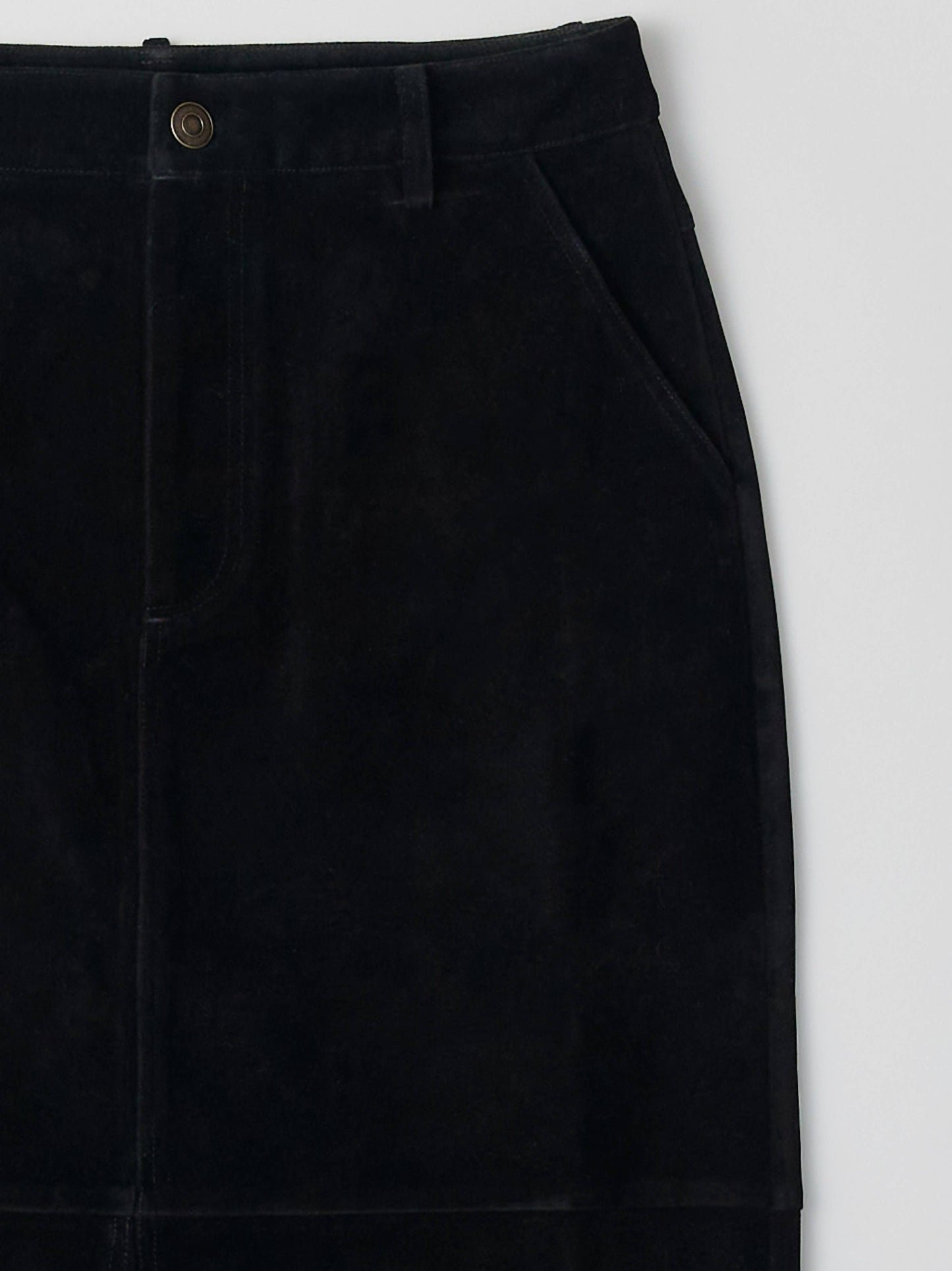 Brandy Faux Suede Midi Skirt