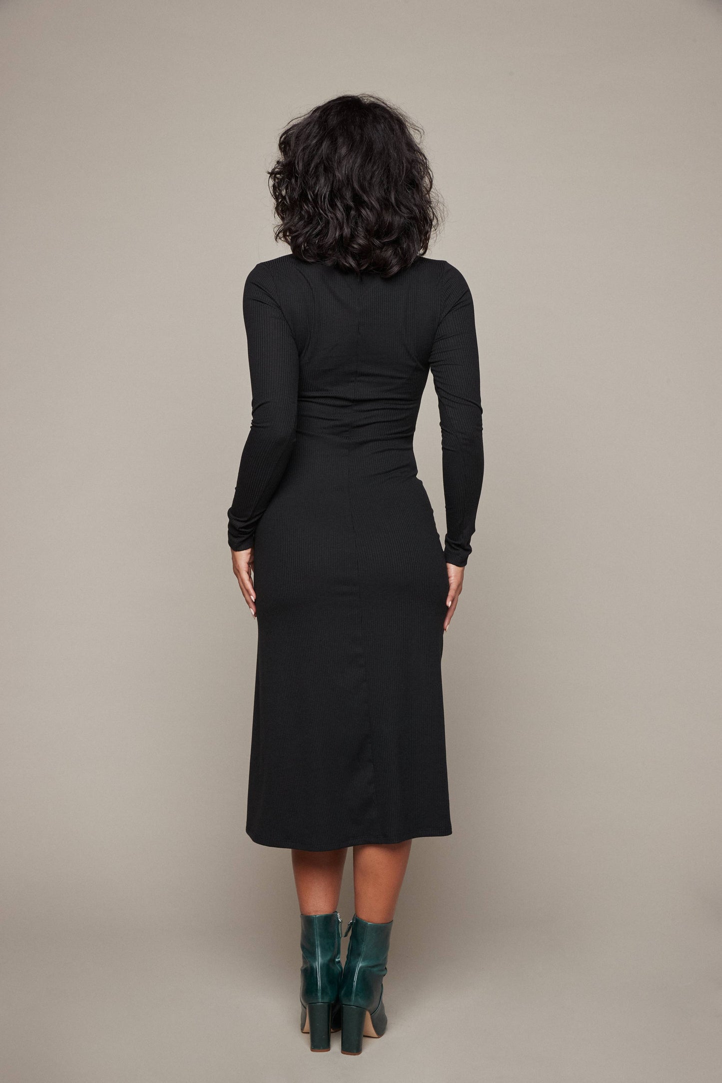 Jami High Slit Midi Dress