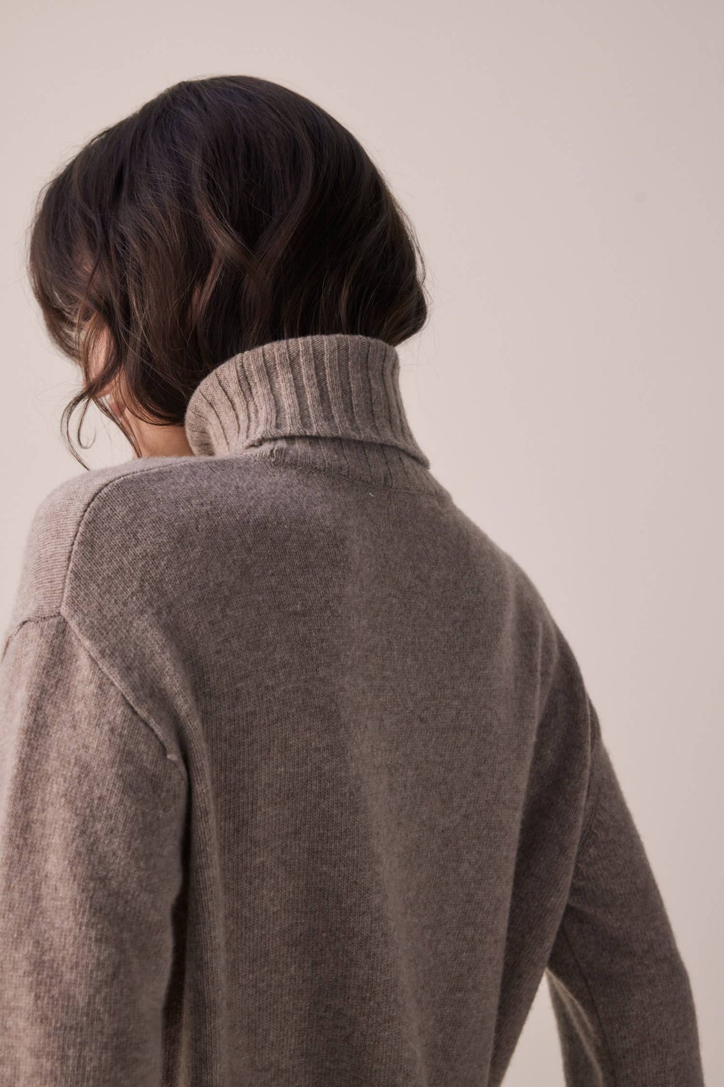 Mabel 100% Wool Turtleneck Midi dress