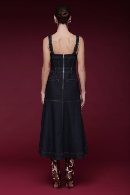 Danelle Denim Midi Dress