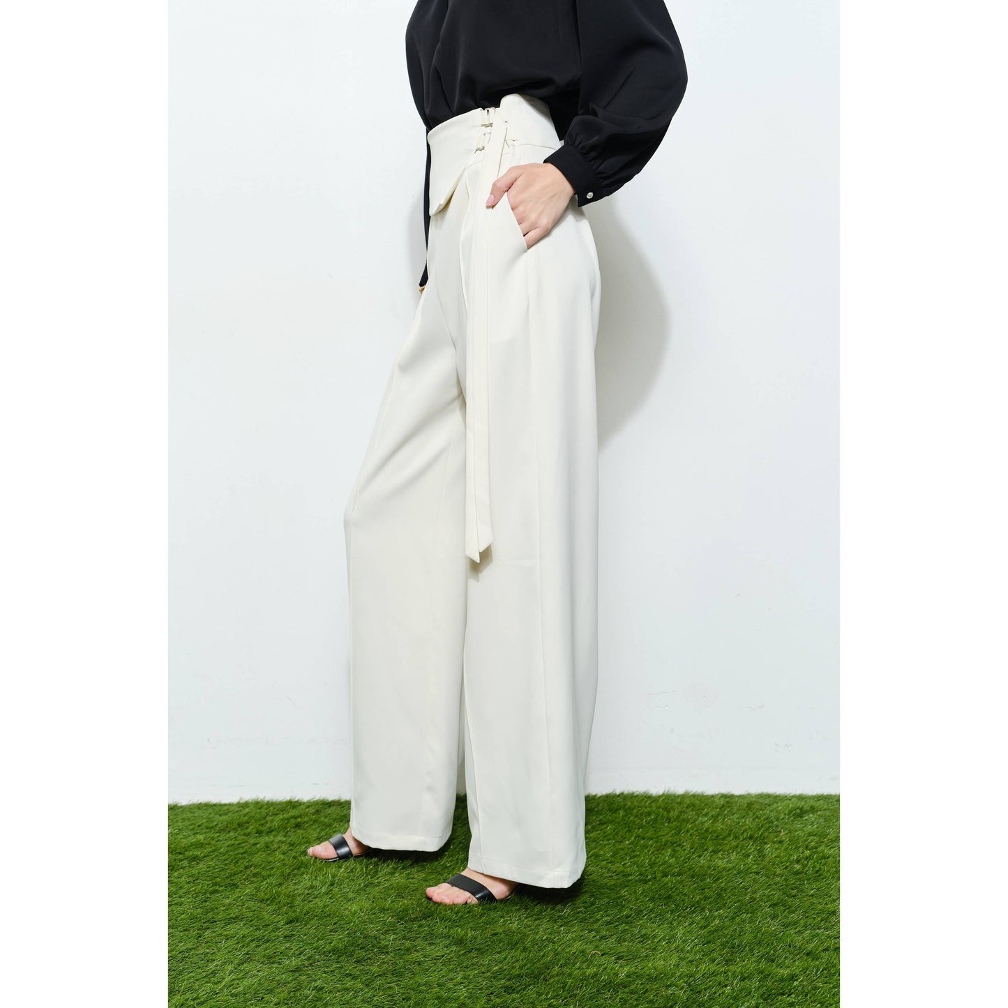 Kelly Belted Wide Leg Pants