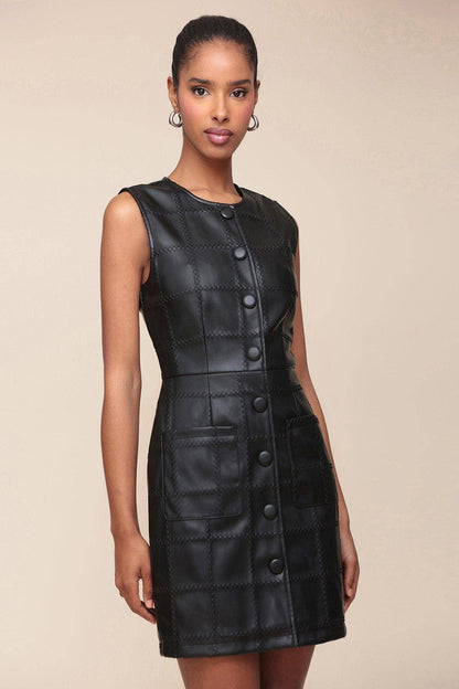 Nikki Faux-Ever Leather™ Mini Dress