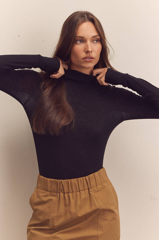 Chloe Wool Blend Knit Turtle-Neck