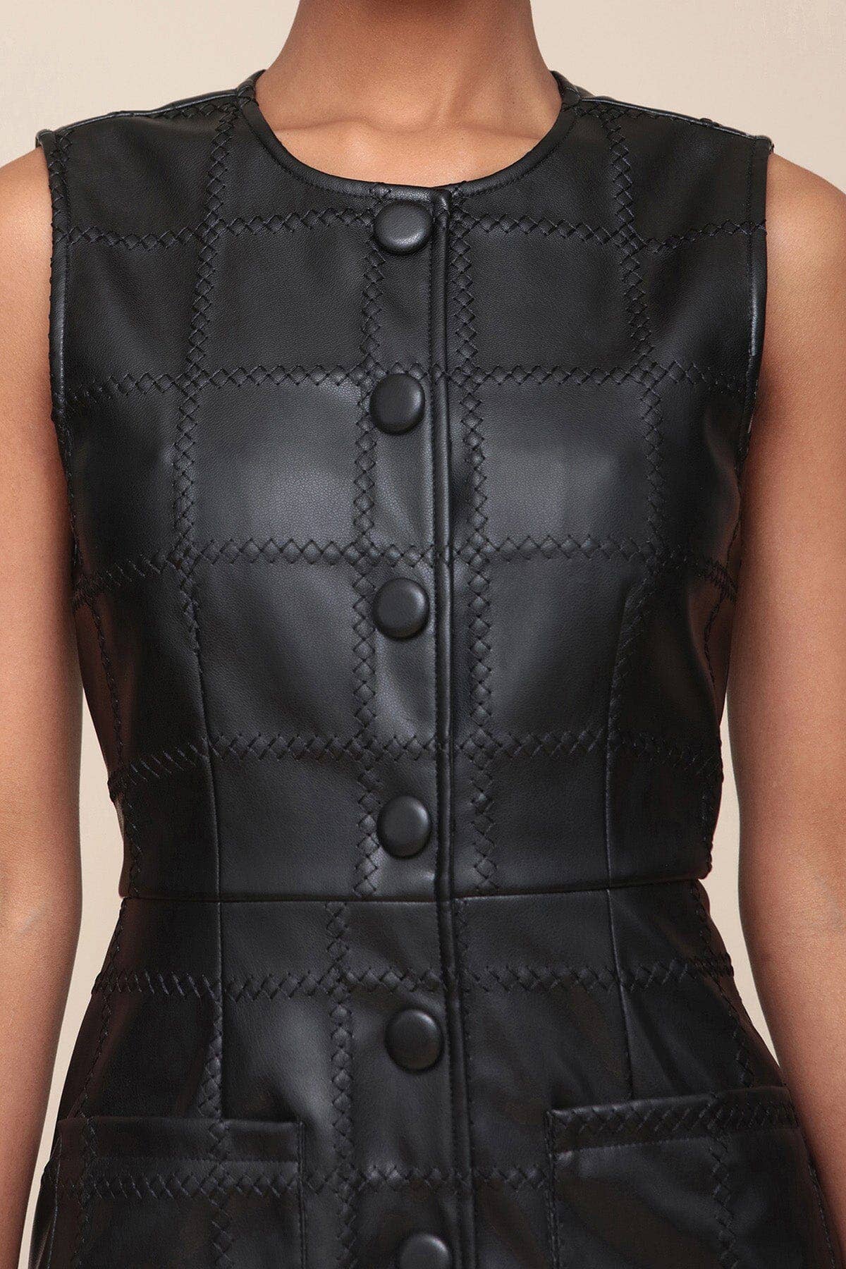 Nikki Faux-Ever Leather™ Mini Dress