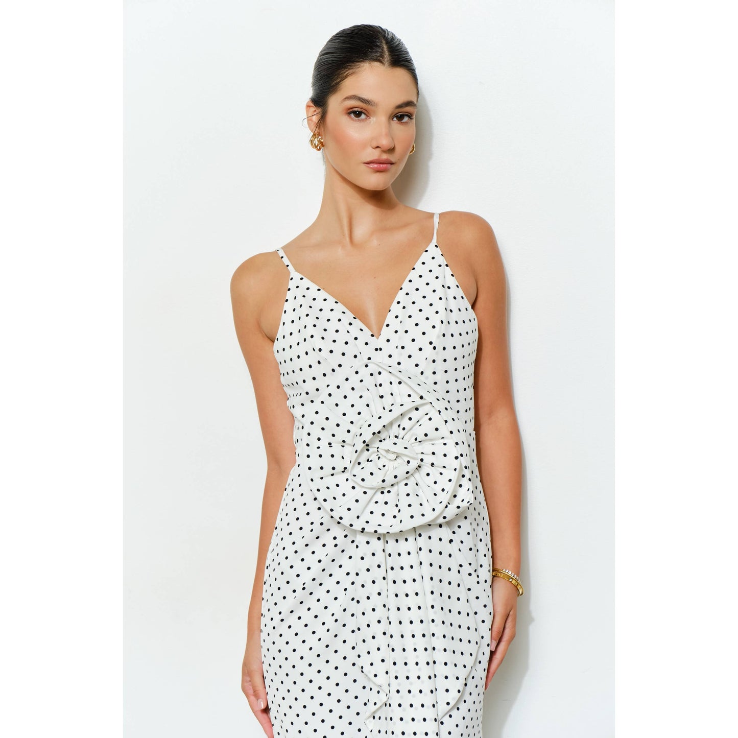 Rosette Maxi Dress