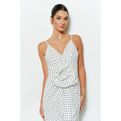 Rosette Maxi Dress