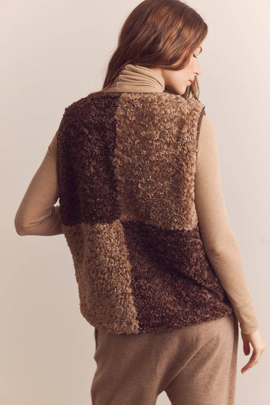 Nina Wool Blend Reversible Vest