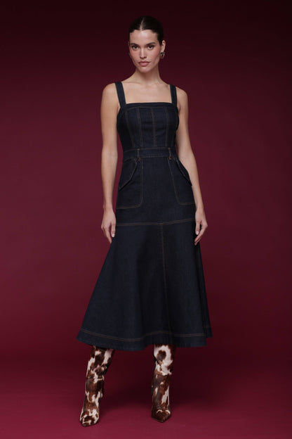 Danelle Denim Midi Dress