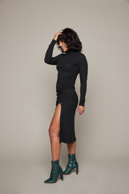 Jami High Slit Midi Dress