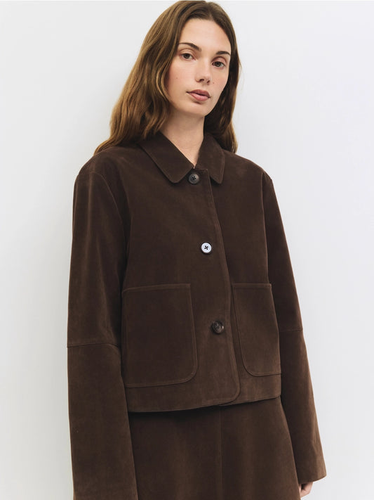 Eryn Suede Jacket (Brown)