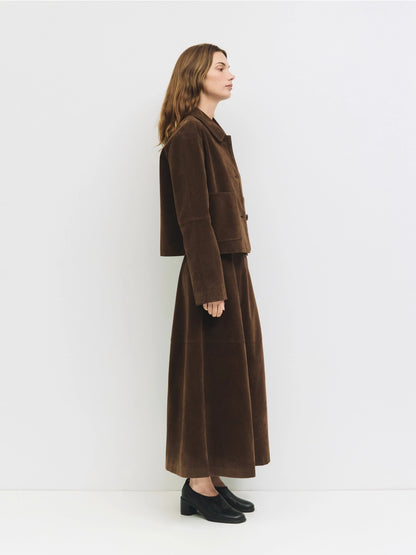 Eryn Suede Jacket (Brown)