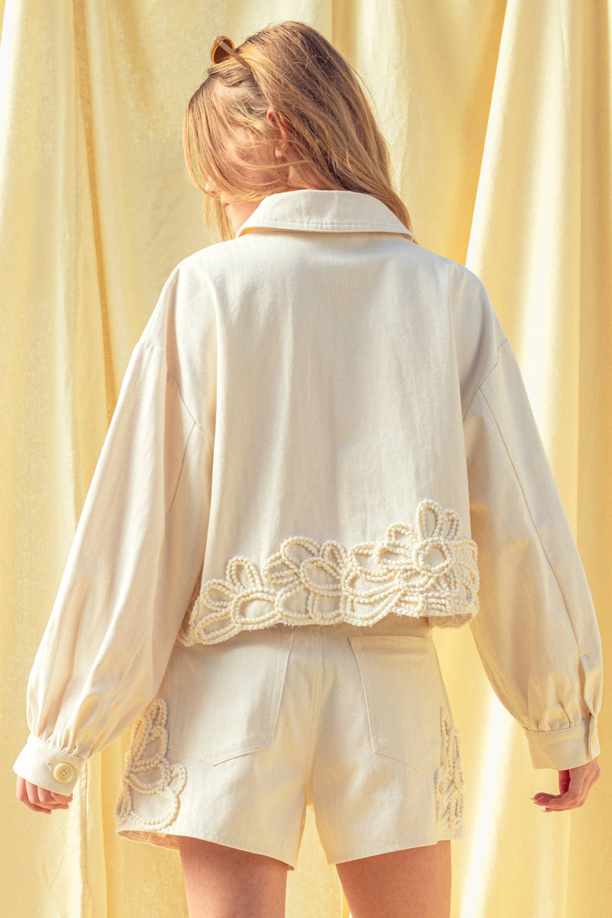 Francine Floral Button Top