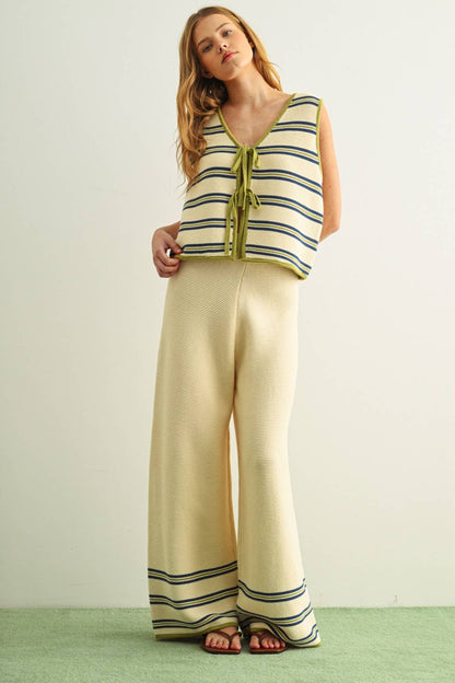 Kaleigh Stripe Knit Vest