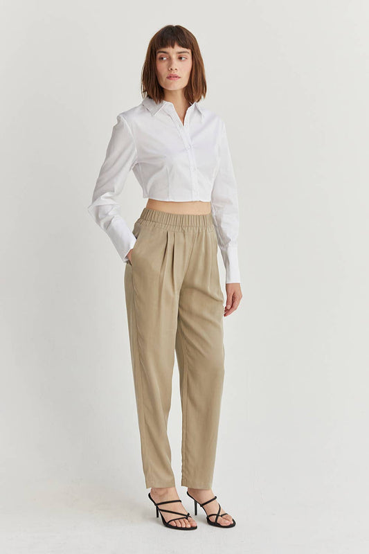 Reign Crop Button Up