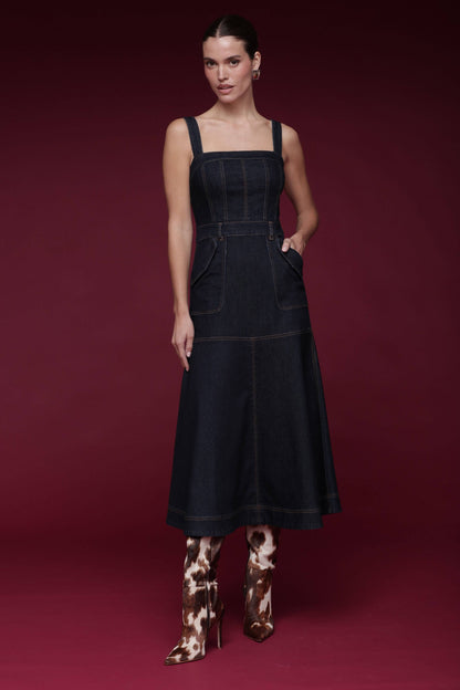Danelle Denim Midi Dress