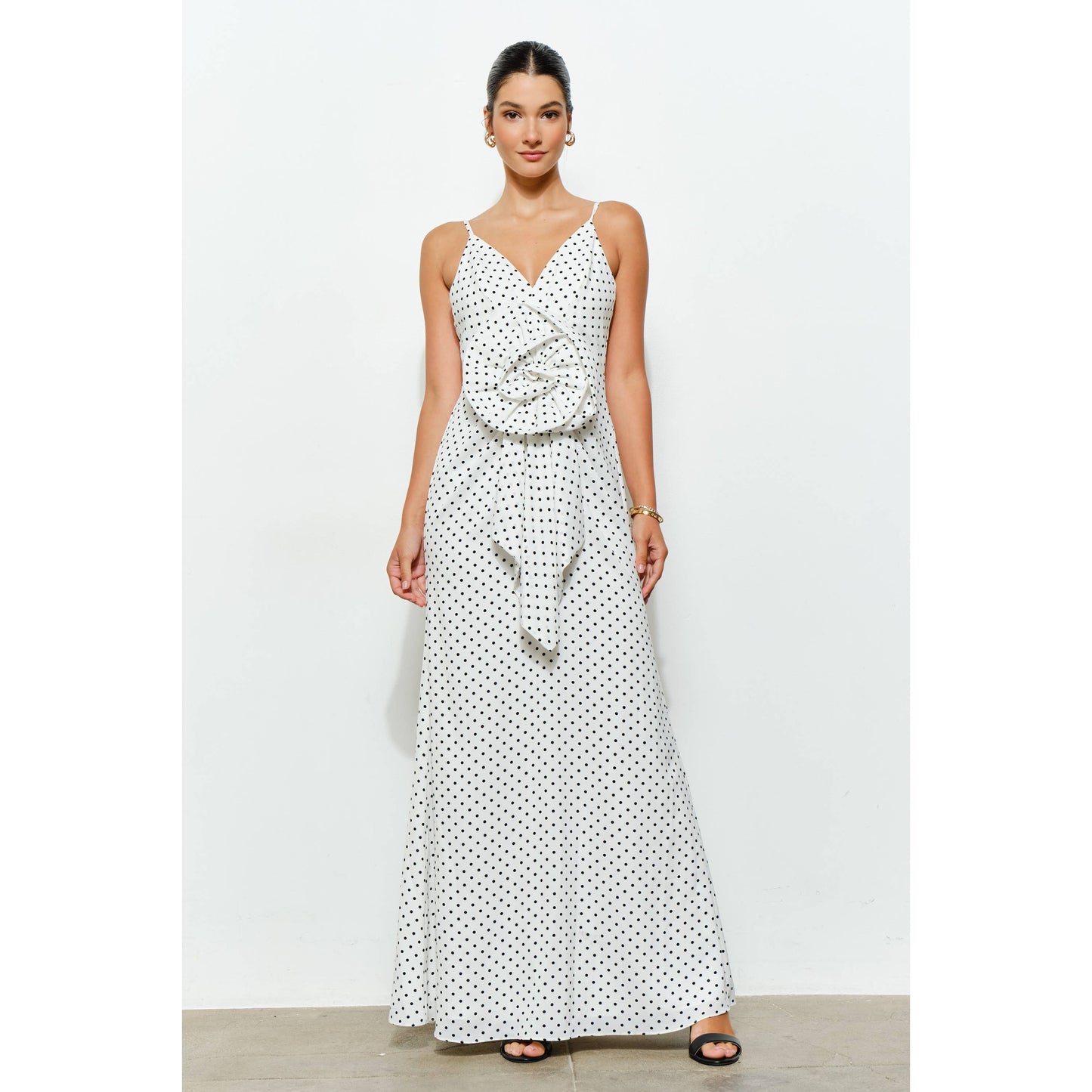 Rosette Maxi Dress