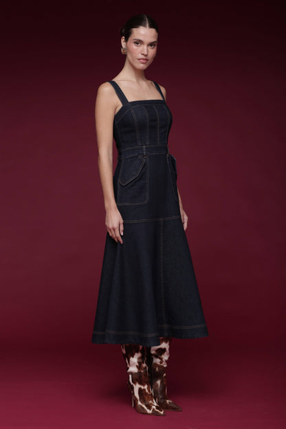 Danelle Denim Midi Dress