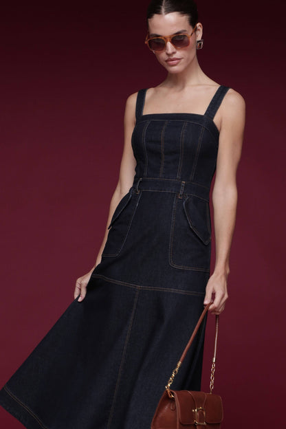 Danelle Denim Midi Dress