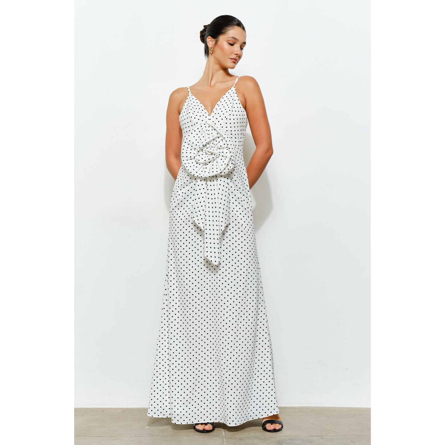 Rosette Maxi Dress